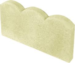 BORDURE ONDINE CREME  5X25X50